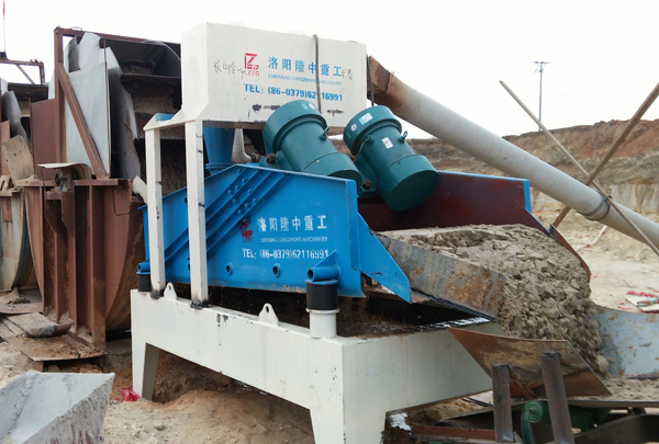 細砂回收裝置工作現場